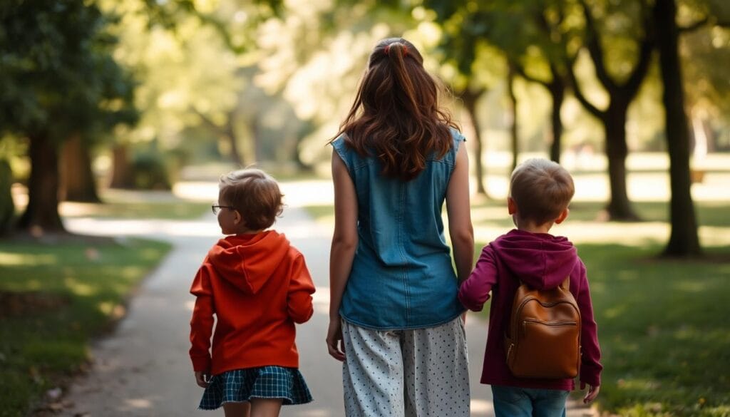 Au Pair disfrutando de su experiencia con una familia estadounidense Au Pair disfrutando de su experiencia con una familia estadounidense