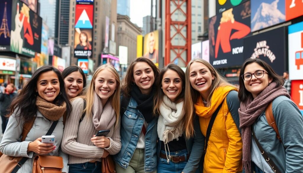 Grupo de Au Pairs con visado J1 disfrutando de su experiencia en Estados Unidos Grupo de Au Pairs con visado J1 disfrutando de su experiencia en Estados Unidos